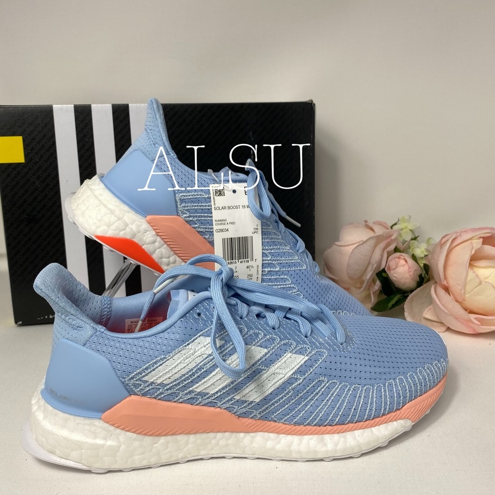 Adidas Solar Boost Blue Canvas Low Top AUTHENTIC - Picture 2 of 8